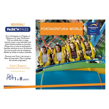 Coffret Cadeau Park'n Pass PortAventura World Billet 1 Jour