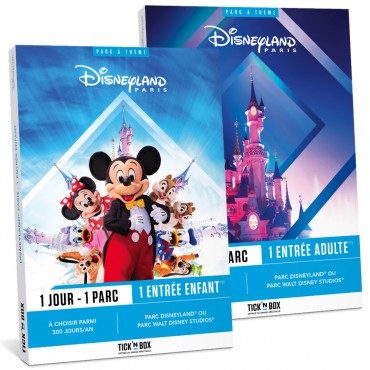 Coffret Cadeau Tick'nBox Disneyland® Paris 1 Jour / 1 Parc pour 1 à 8 pers.