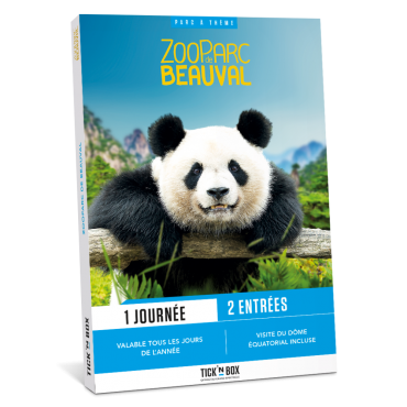 Coffret Cadeau Tick'nBox ZooParc de Beauval 1 Jour pour 2 Pers.