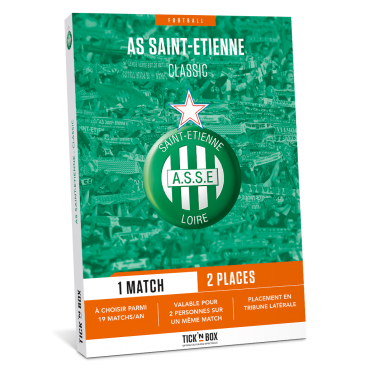 Coffret Cadeau Tick'nBox AS Saint-Etienne Classic 1 Match