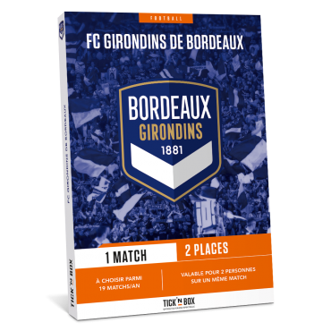 Coffret Cadeau Tick'nBox Girondins de Bordeaux 1 Match