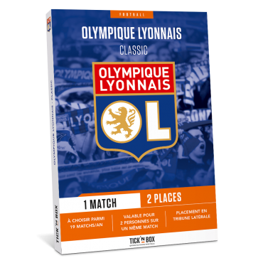 Coffret Cadeau Tick'nBox Olympique Lyonnais Classic 1 Match